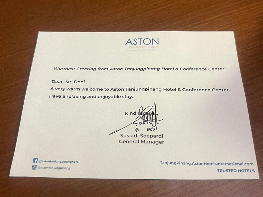 阿斯顿丹戎槟榔酒店及会议中心主图