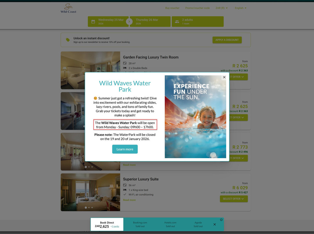 Wild Waves Water Park-Port Edward必去景点