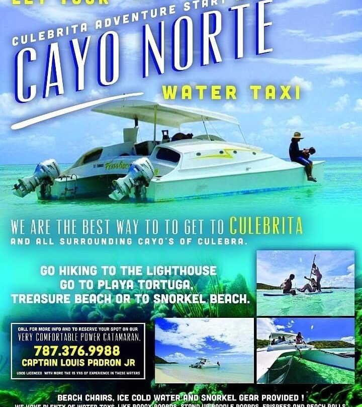 Cayo Norte Water Taxi-库莱布拉岛必去景点