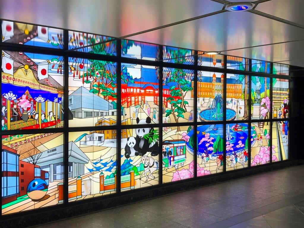 Stained Glass Ueno Konjaku Monogatari