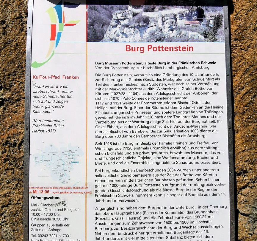 Burg Pottenstein景点图片