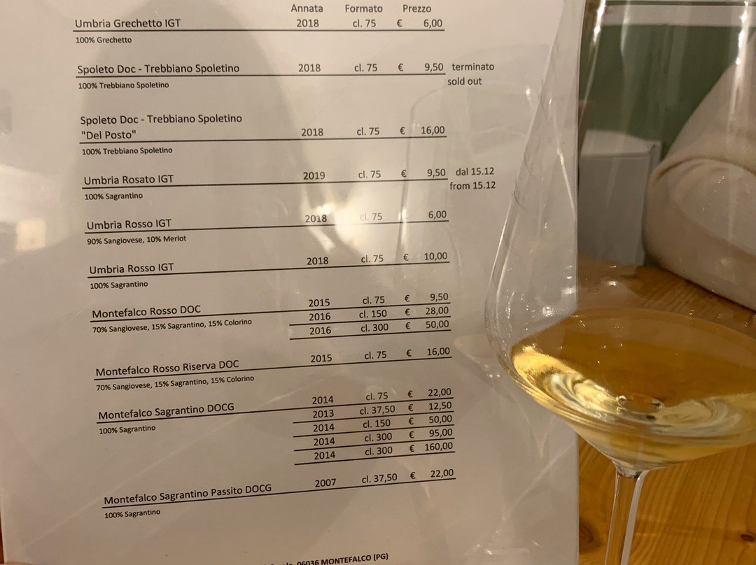 Azienda Agraria Perticaia-Montefalco必去景点