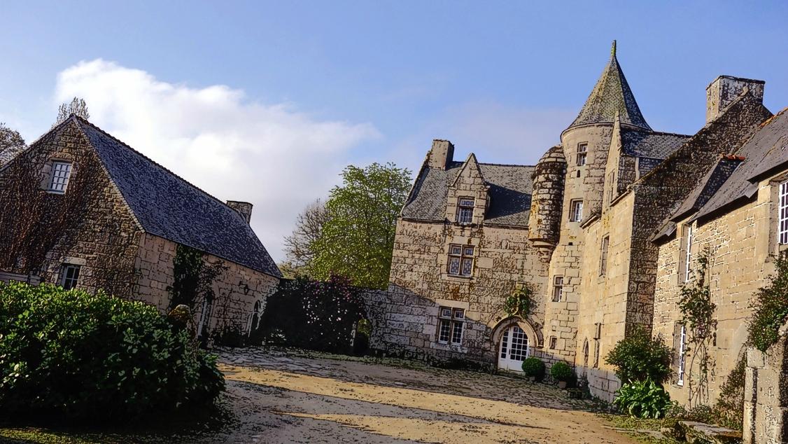 Manoir de Kerguereon-浴室