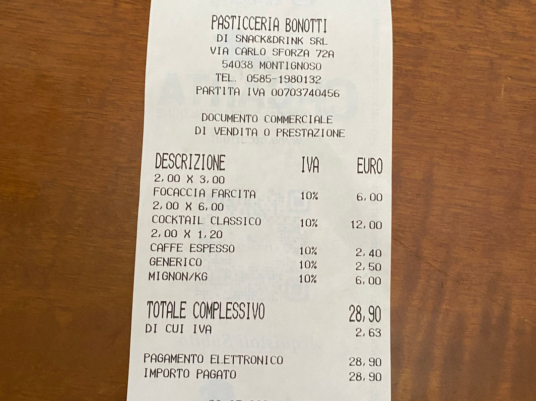 Pasticceria Caffetteria Bonotti