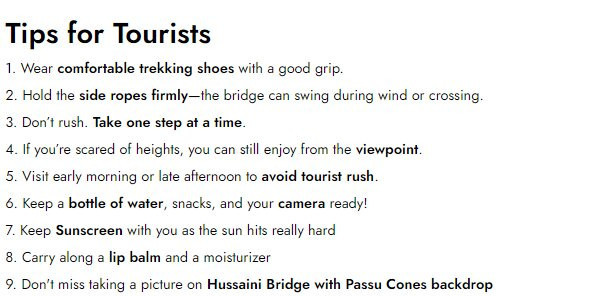 Hussaini Hanging Bridge-罕萨必去景点