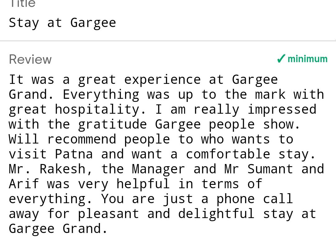 Hotel Gargee Grand主图