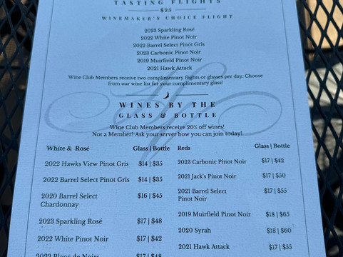 Hawks View Winery-Sherwood必去景点