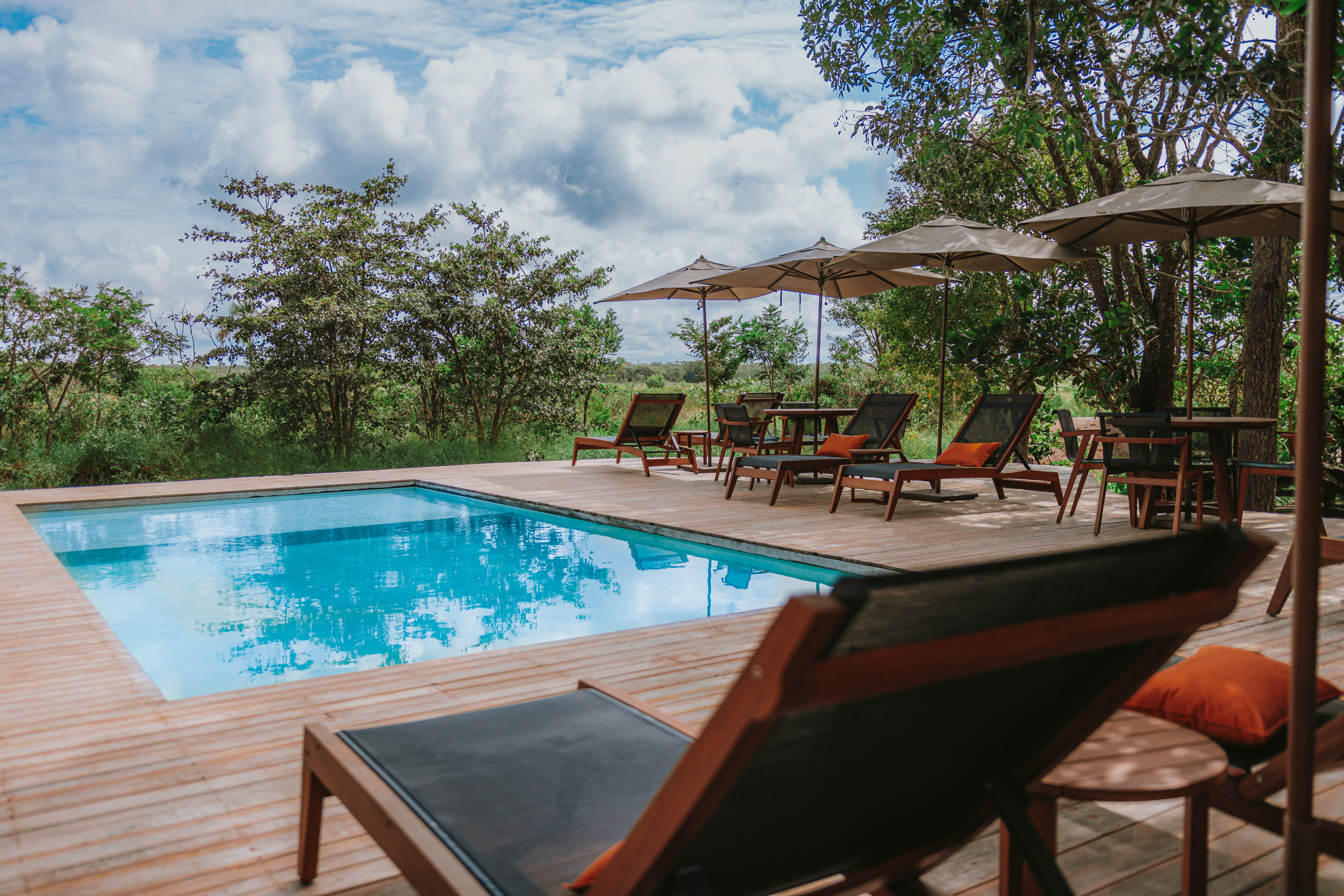 Pousada Trijuncao-泳池