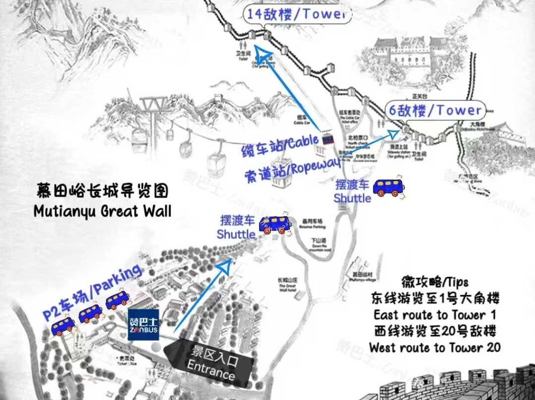 赞巴士-北京市必去景点