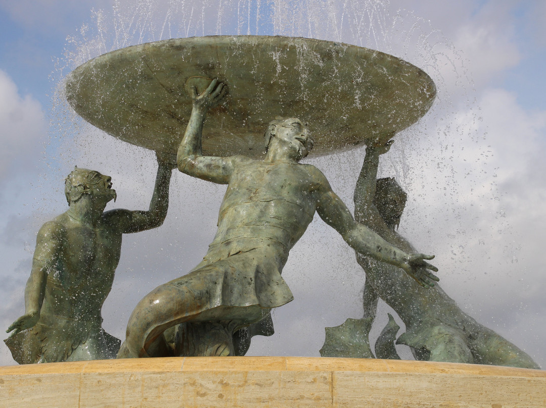 Triton Fountain-瓦莱塔必去景点