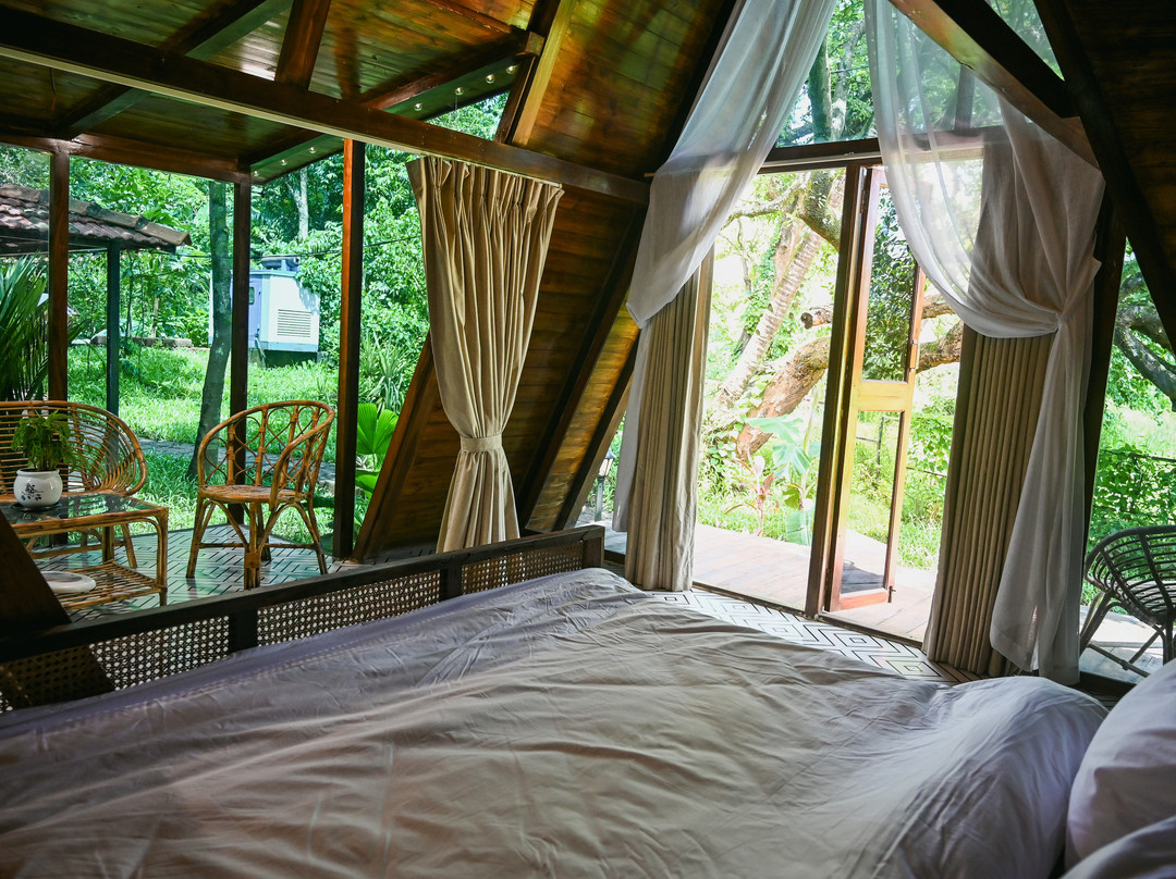 Vrihi A-Frame Luxury Retreat : Open-air Bathtub | Scenic loft net | Boutique Resort in Goa