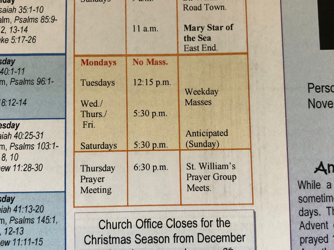 St. Williams Catholic Church-Road Town必去景点