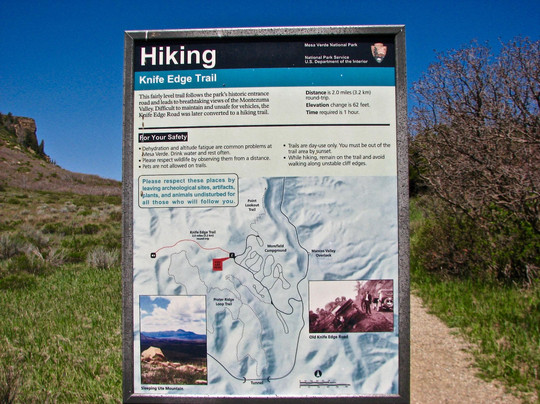 Knife Edge Trail-梅萨维德国家公园必去景点