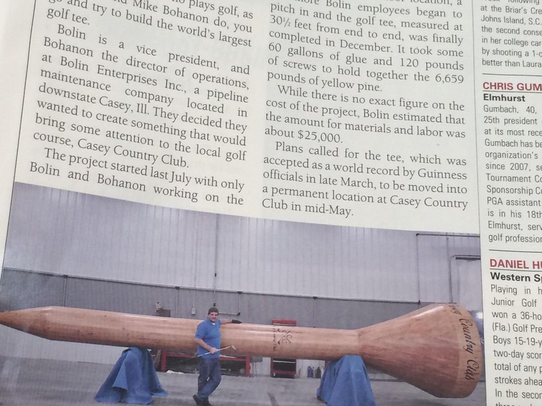 World Largest Golf Tee-Casey必去景点