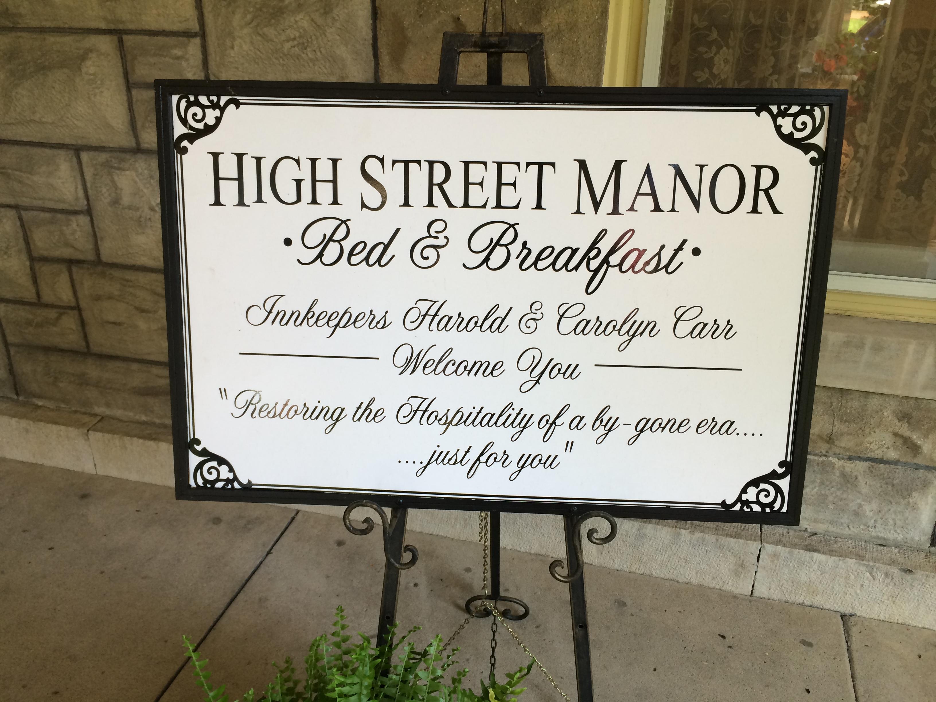 High Street Manor Bed and Breakfast-客卧