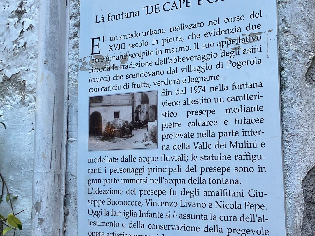 Fontana Cap è Ciuccio-阿马尔菲必去景点