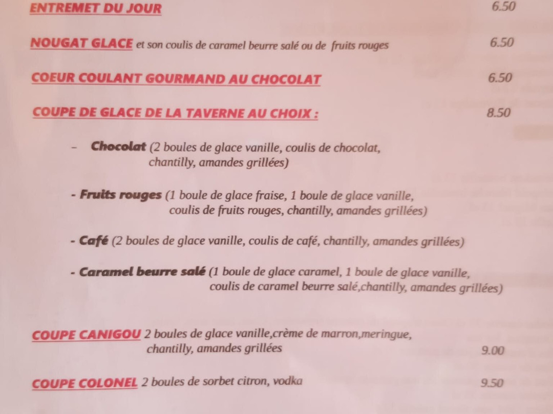 Restaurant La Taverne De Caramany