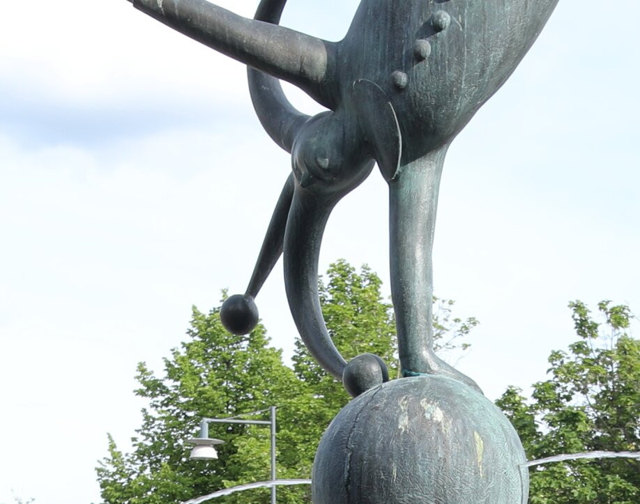 Sculpture de la fontaine Gycklaren-法伦必去景点