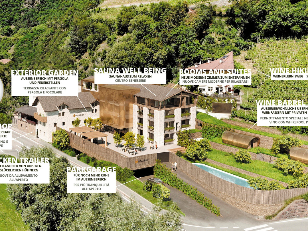 基乌萨酒店住宿-Weingut & Genusshotel Spitalerhof