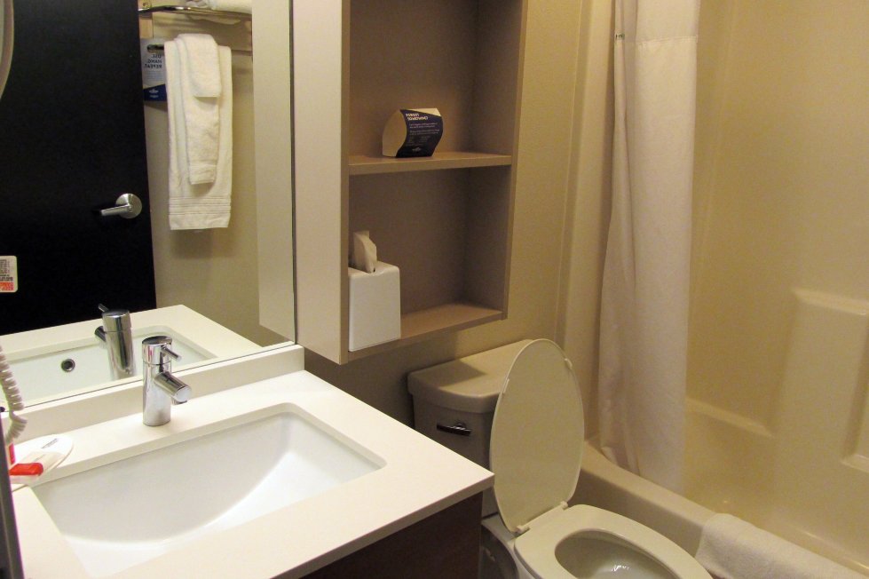 宾厄姆顿温德姆麦客达套房酒店-浴室