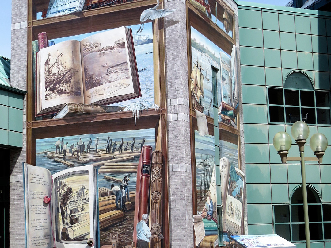 Fresque De La Bibliothèque Lauréat-vallière-李维斯必去景点