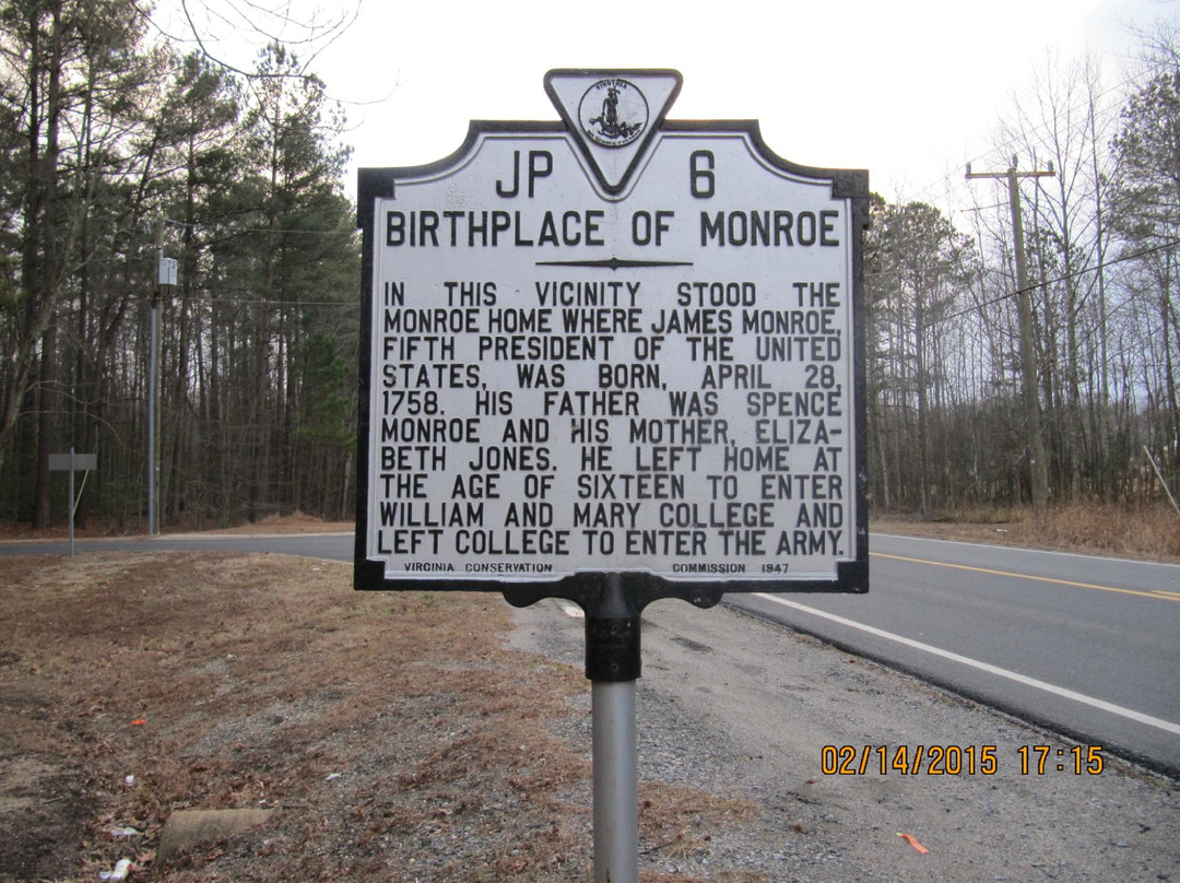 James Monroe Birthplace-Colonial Beach必去景点
