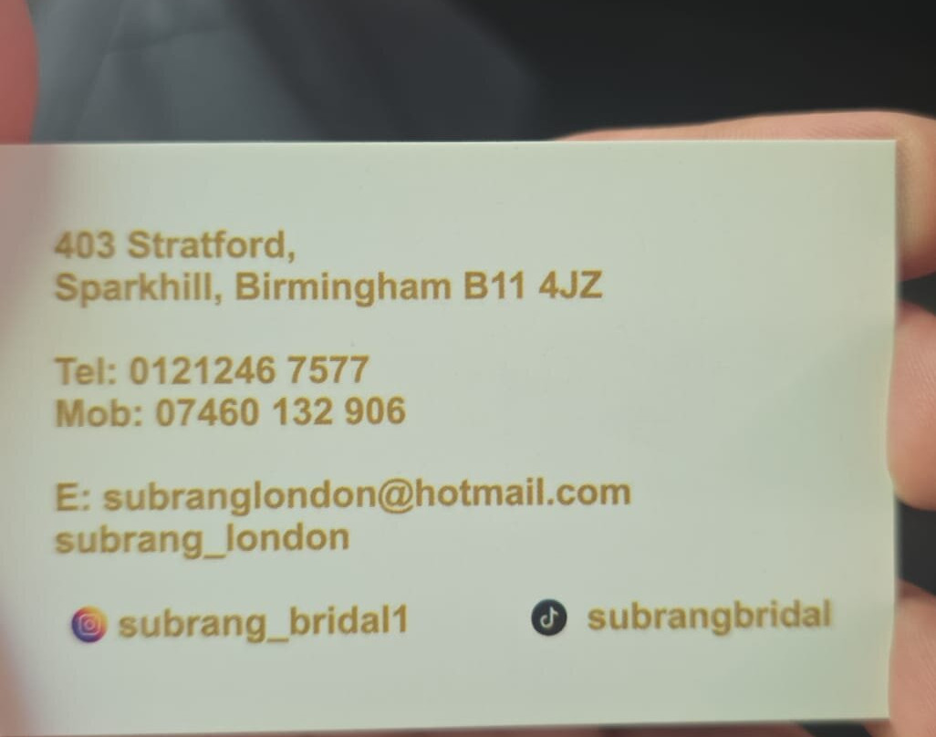 Subrang Bridal-Harborne必去景点