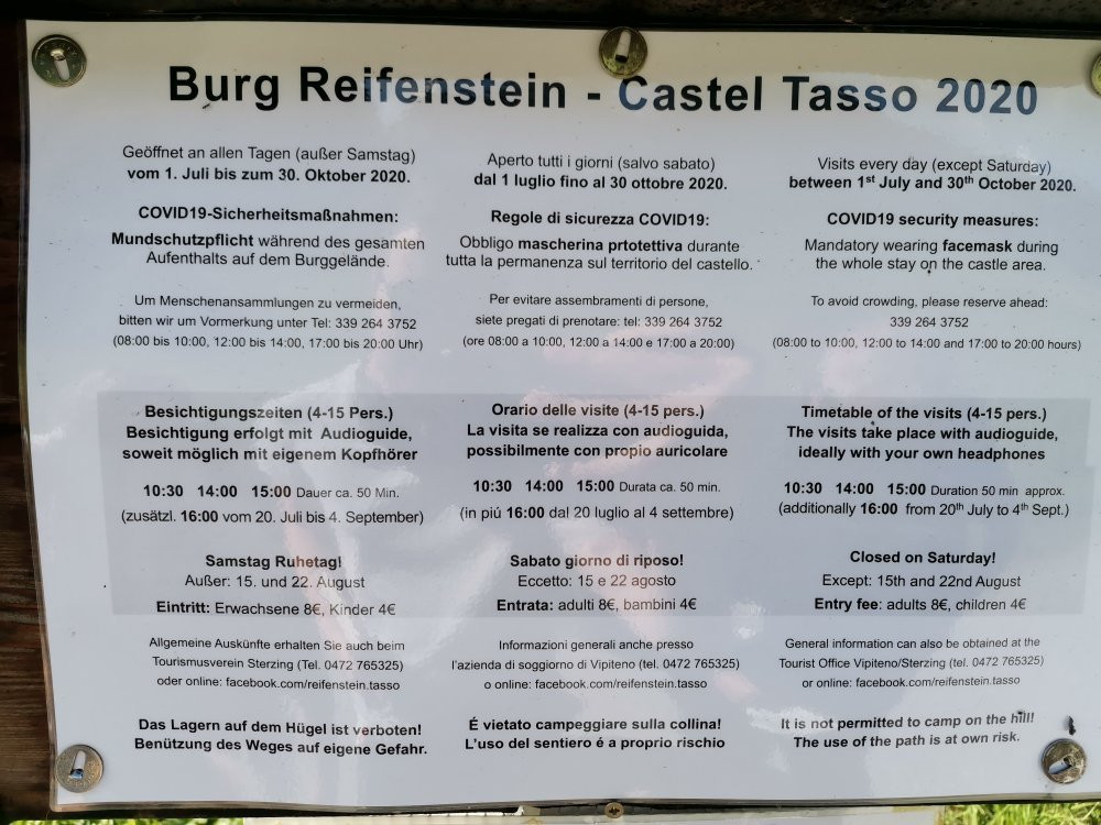 Reifenstein Castle (Castel Tasso)-Campo di Trens必去景点