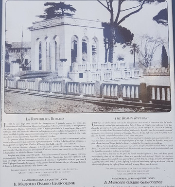 Il Mausoleo Ossario Gianicolense-罗马必去景点