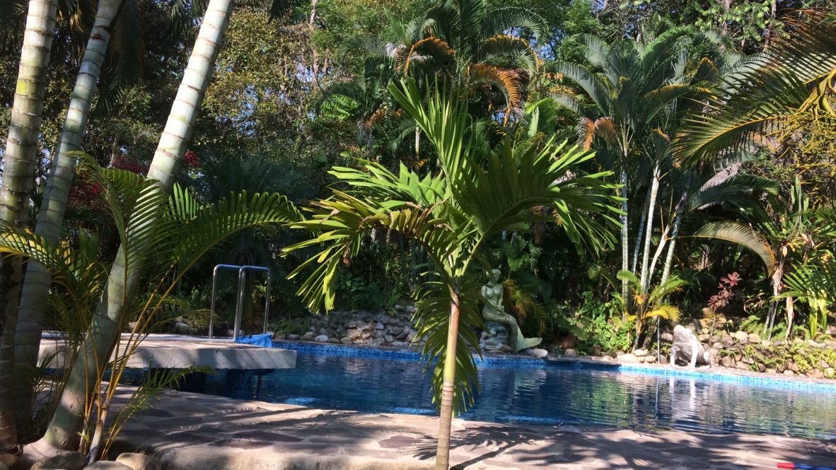 Hospedaje La Sangapilla-泳池