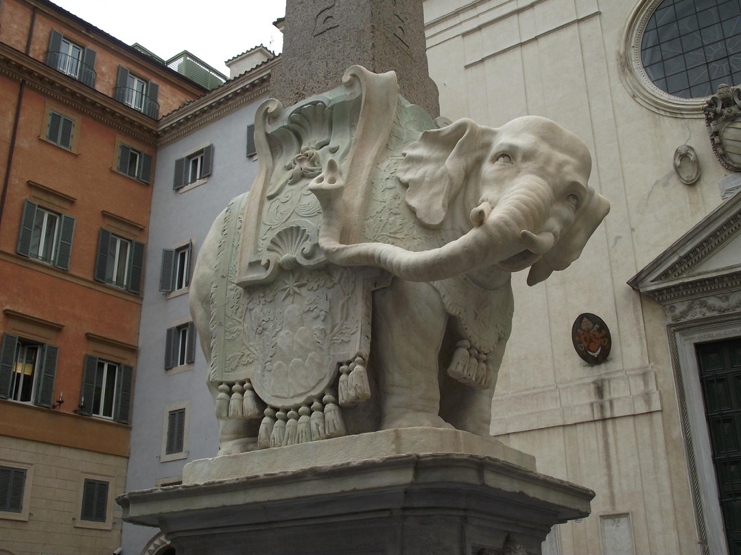 Elephant and Minerva Obelisk-罗马必去景点