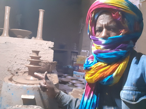 Pottery green tamegroute worke shop