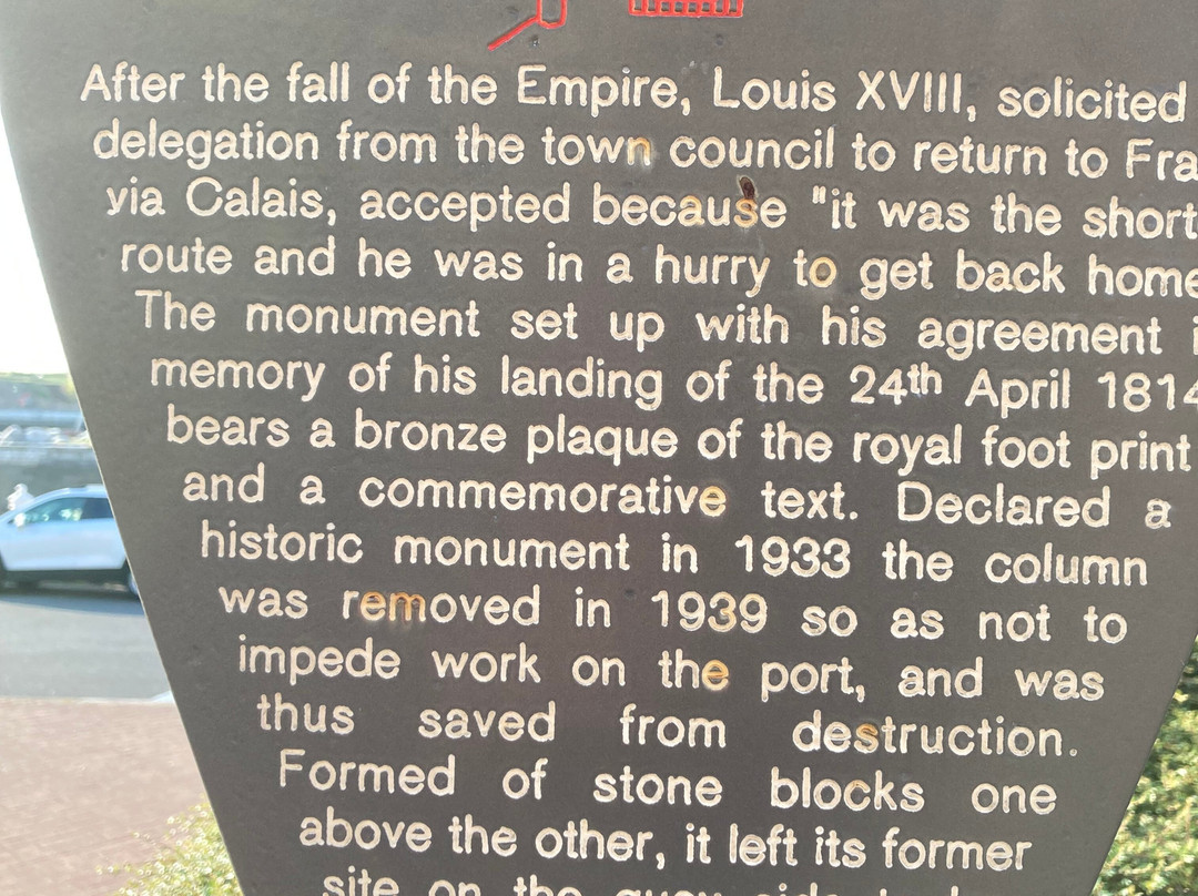 Colonne Louis XVIII-加莱必去景点