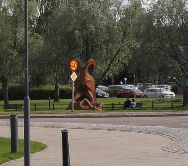 Sculpture Kårebocken (le bouc Kåre)