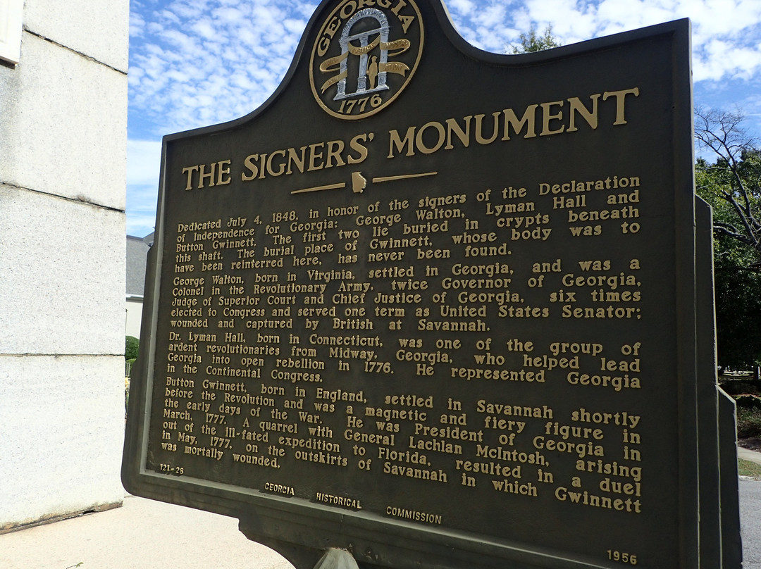 Signer's Monument-奥古斯塔必去景点