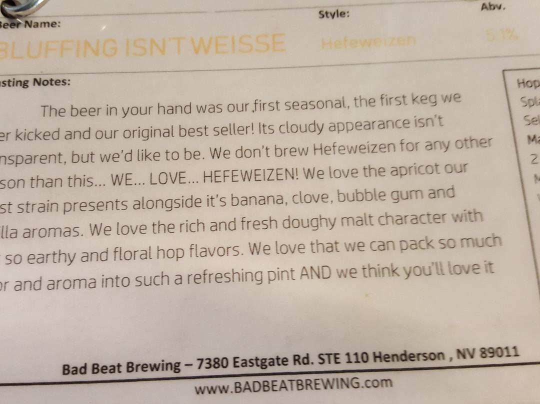 Bad Beat Brewing-亨德森必去景点