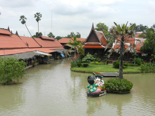 Ayothaya Floating Market & Elephant Village-大城必去景点