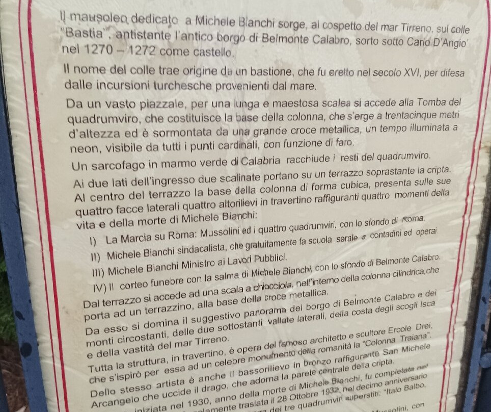 Monumento a Michele Bianchi景点图片