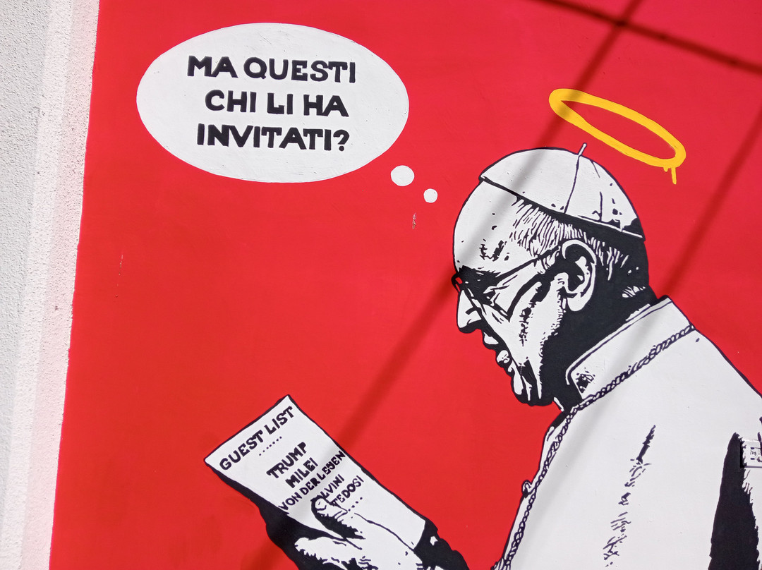 Murale Papa Francesco
