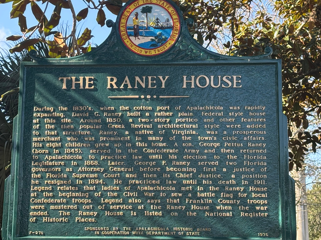 The Raney House Museum-Apalachicola必去景点