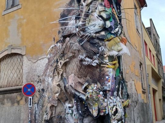 Half Rabbit by Bordalo II-加亚新城必去景点