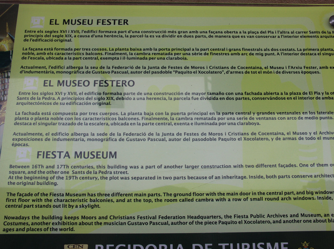 Сasa Museo de Fiestas de Moros y Cristianos景点图片