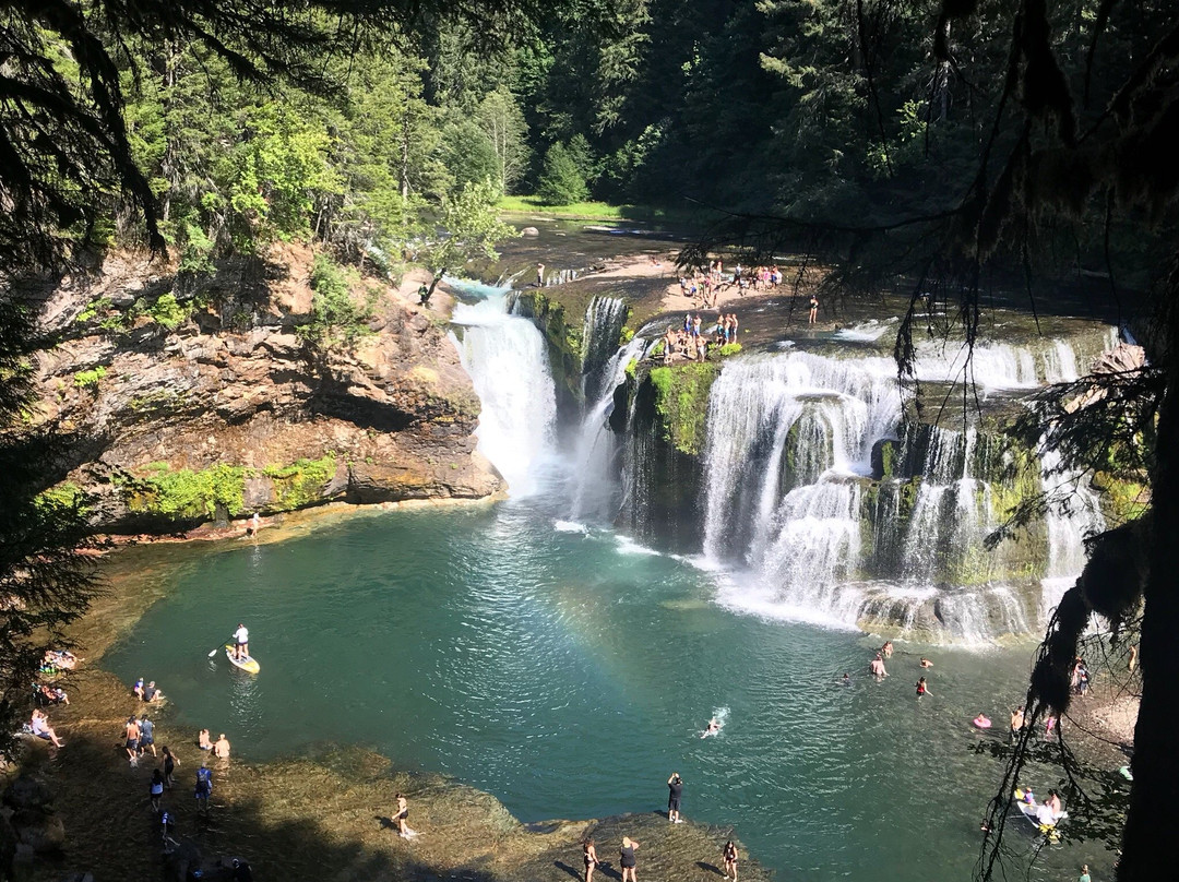 Lewis River Lower Falls景点图片