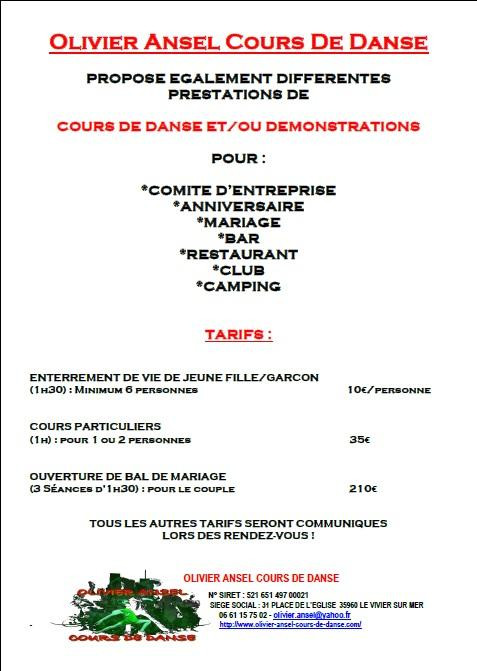 Olivier Ansel Cours De Danse-Le Vivier-sur-Mer必去景点