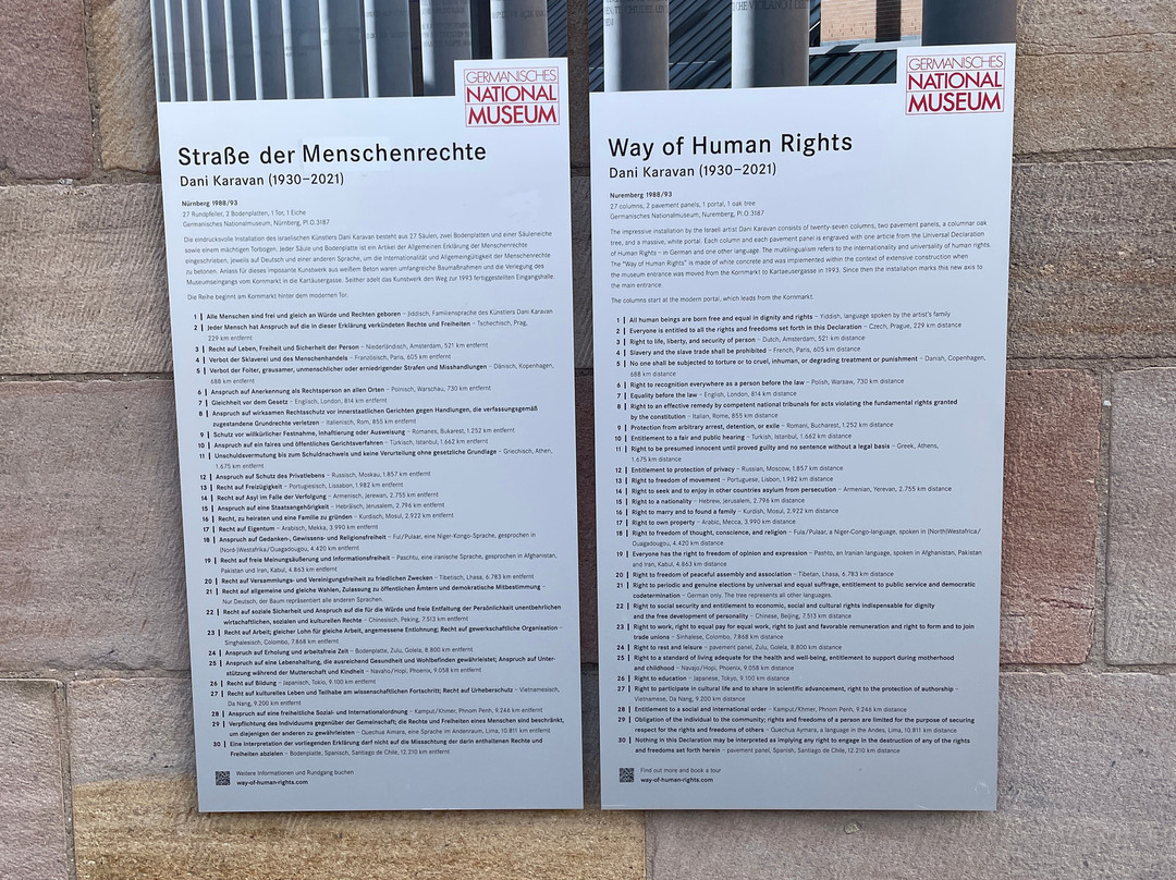Straße der Menschenrechte-纽伦堡必去景点