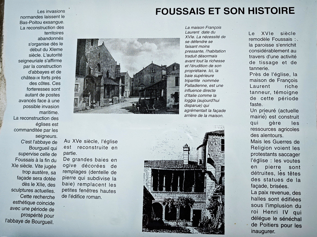 Église Saint-Hilaire-Foussais-Payre必去景点