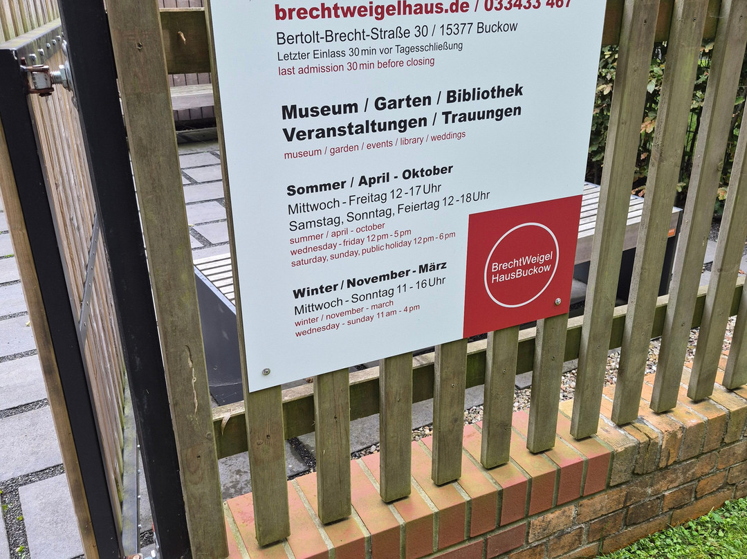Brecht Weigel Haus-Buckow必去景点