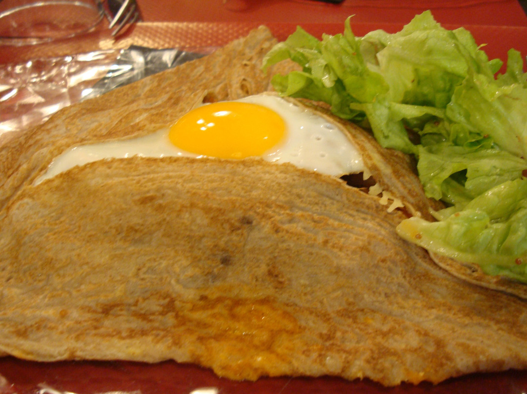 La crepe dans le bec