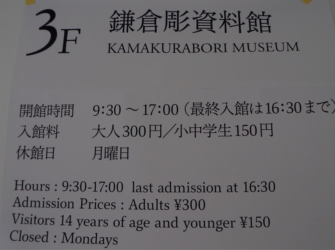 Kamakurabori Shiryokan-镰仓市必去景点