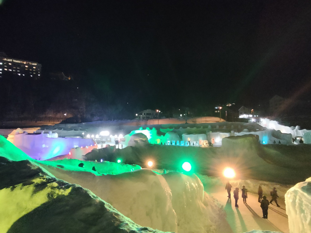 Sounkyo Hot Spring Ice Fall Festival-上川町必去景点